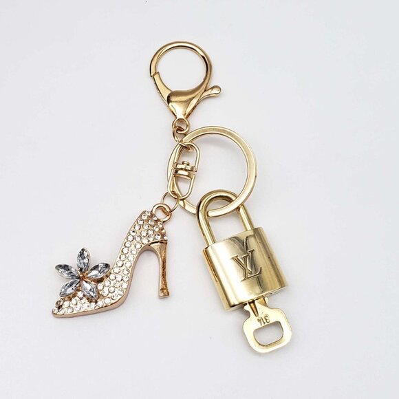 Authentic Louis Vuitton Lock & Key with unbranded Bagcharm, Keycharm, Keychain - Picture 2 of 6
